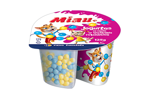 Jogurtas su vanile ir traškiais rutuliukais MIAU 5% 125g