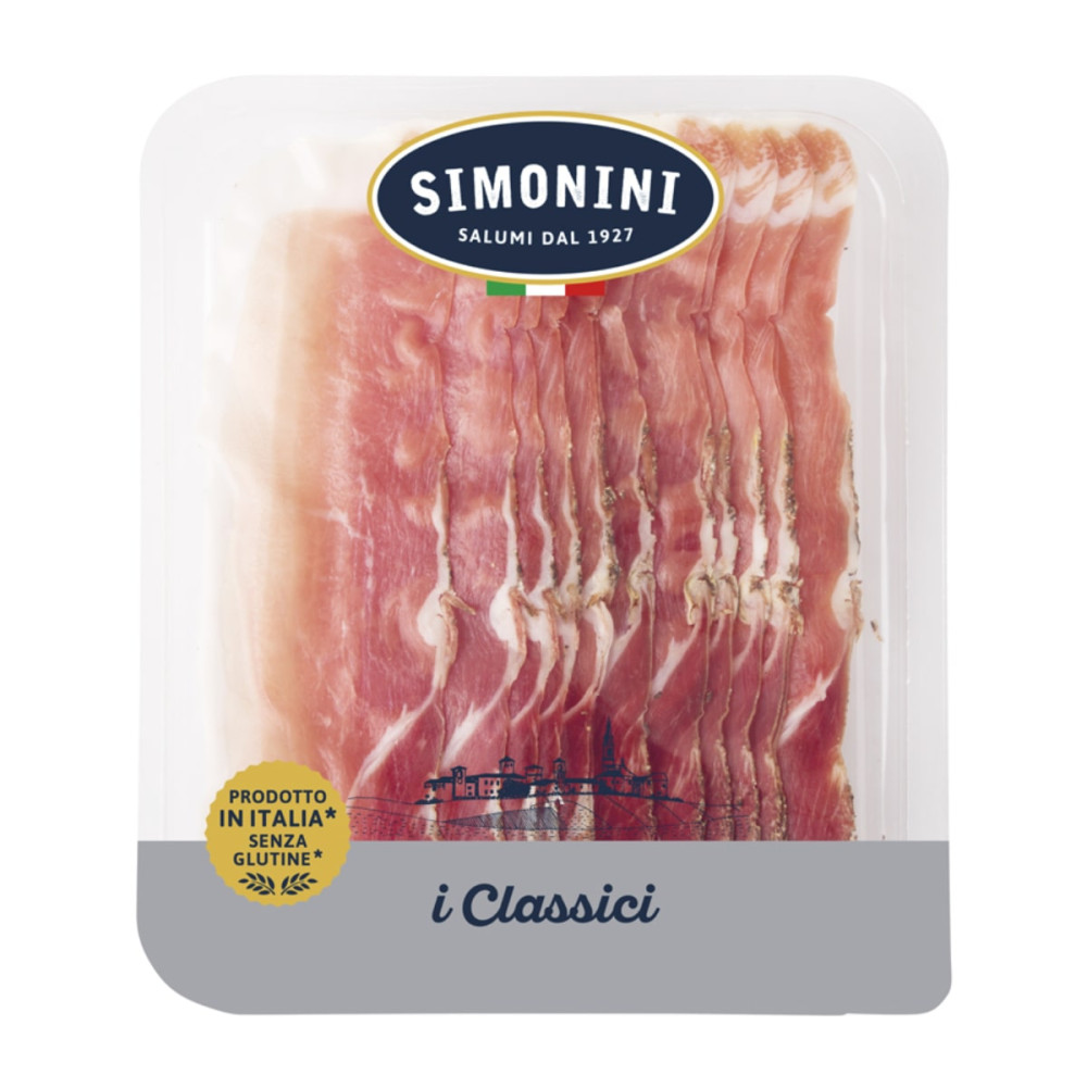 Sliced smoked pork ham SPECK STAGIONATO