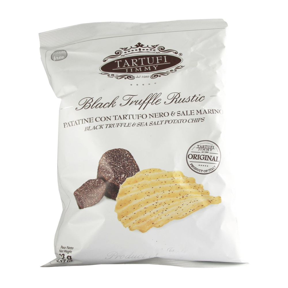 Potato chips with black truffles BLACK TRUFFLE RUSTIC