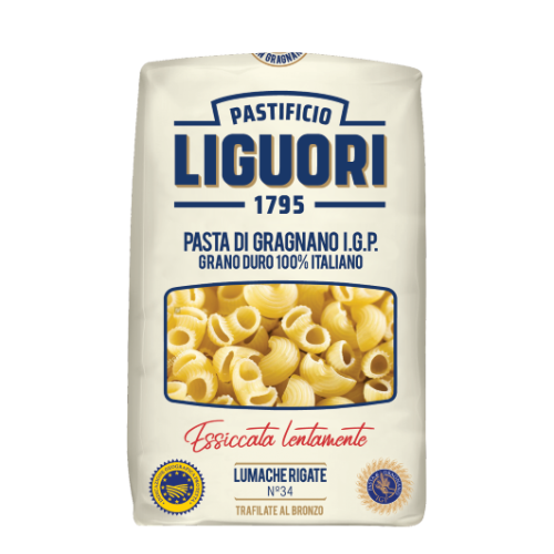 Pasta LIGUORI, Lumanche rigate, No. 34, 500 g