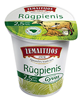 ŽEMAITIJOS rūgpienis, 2,5 % rieb., 500 ml