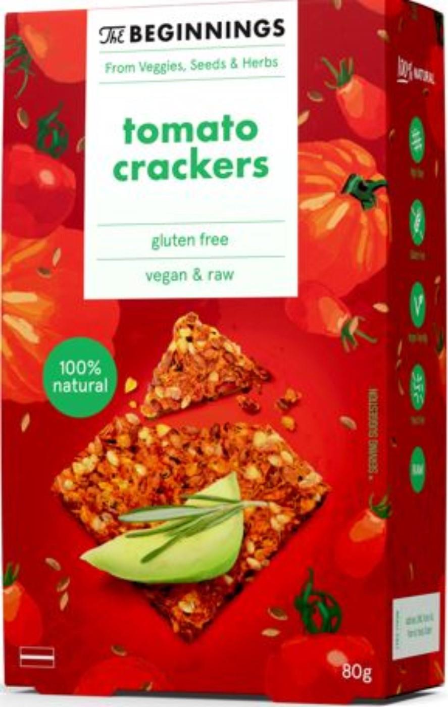 Tomatoe crackers THE BEGINNINGS, 80g