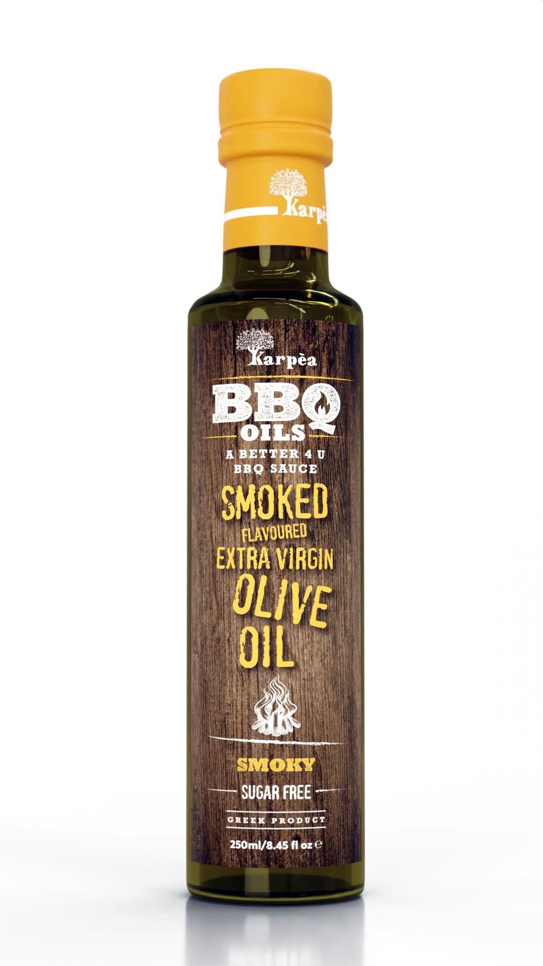 Olive oil KARPEA, BBQ, extra virgin, smoky flavor, 250 ml