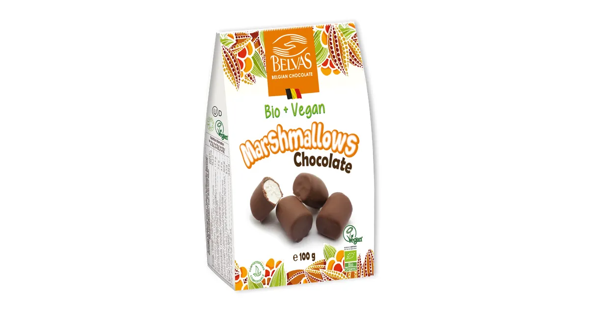 Zefyrai šokolade, ekologiški