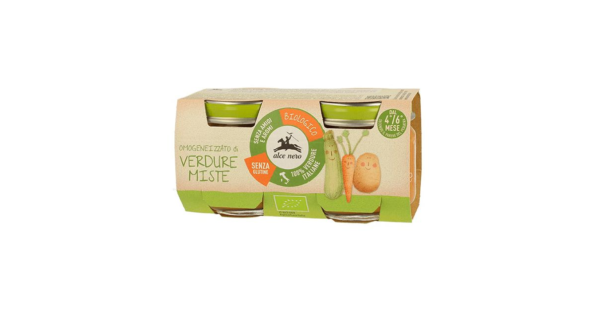 Organic vegetable puree for babies from 4 months