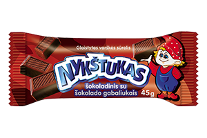 Glaistytas sūrelis su šokolado gabaliukais NYKŠTUKAS, 23.1%, 45g