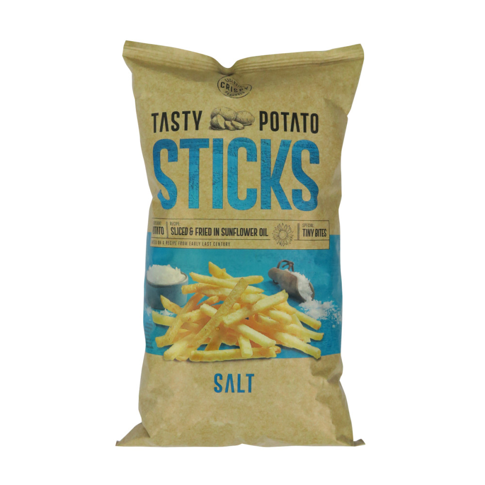 Traškios bulvių lazdelės su druska