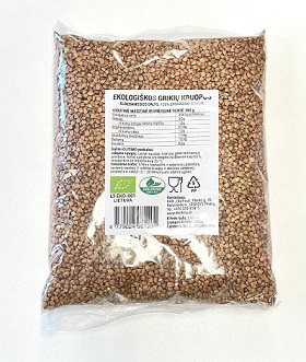Organic buckwheat bran EKOFRISA, 1 kg, LT-EKO-001