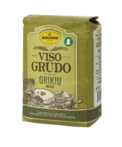 Wholegrain Buckwheat Flour "Malsena", 1 kg