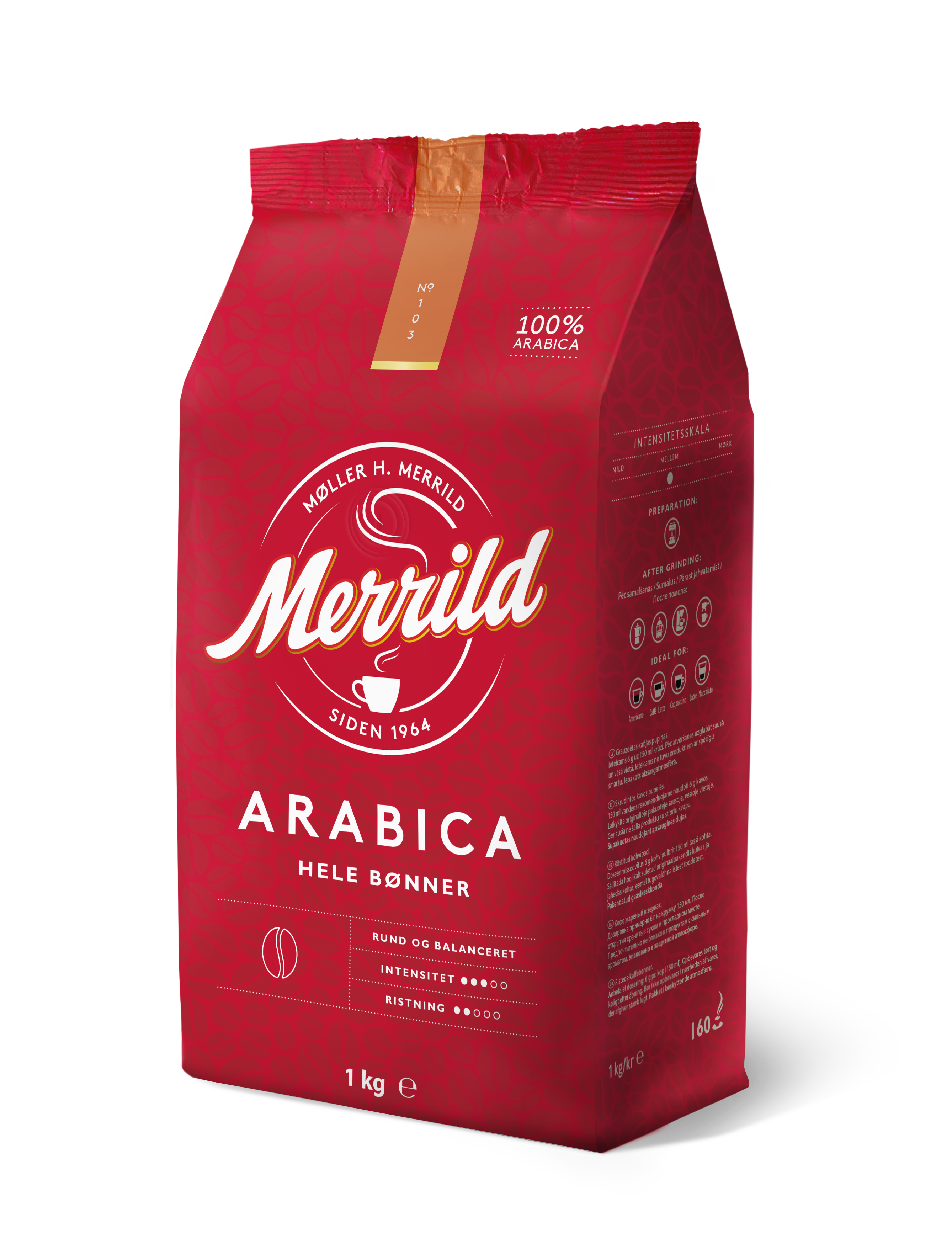 Coffee beans MERRILD, 1 kg N
