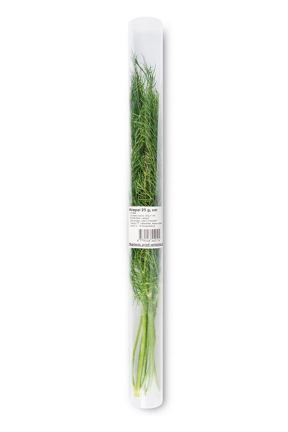 Dills, prepackaged, 50g