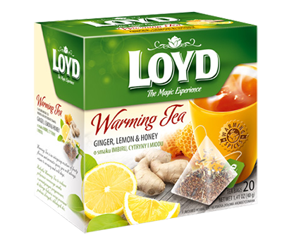 Herbal Tea LOYD Warming Lemon, 20 pcs, 40 g