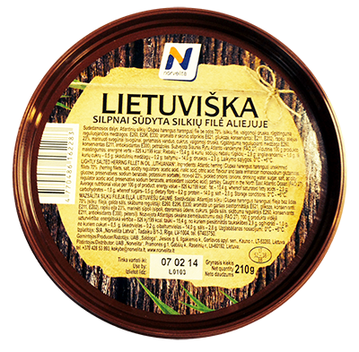 Silkių filė aliejuje LIETUVIŠKA, 210 g