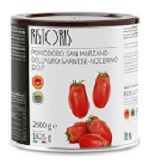 Tomatoes RISTORIS San Marzano, peeled, in their own juice, 2,5kg / 1,625kg