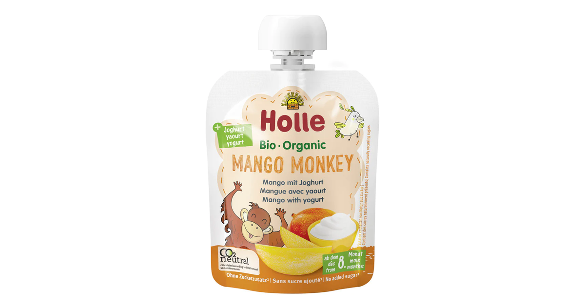 Mango puree with yogurt MANGO MONKEY, organic