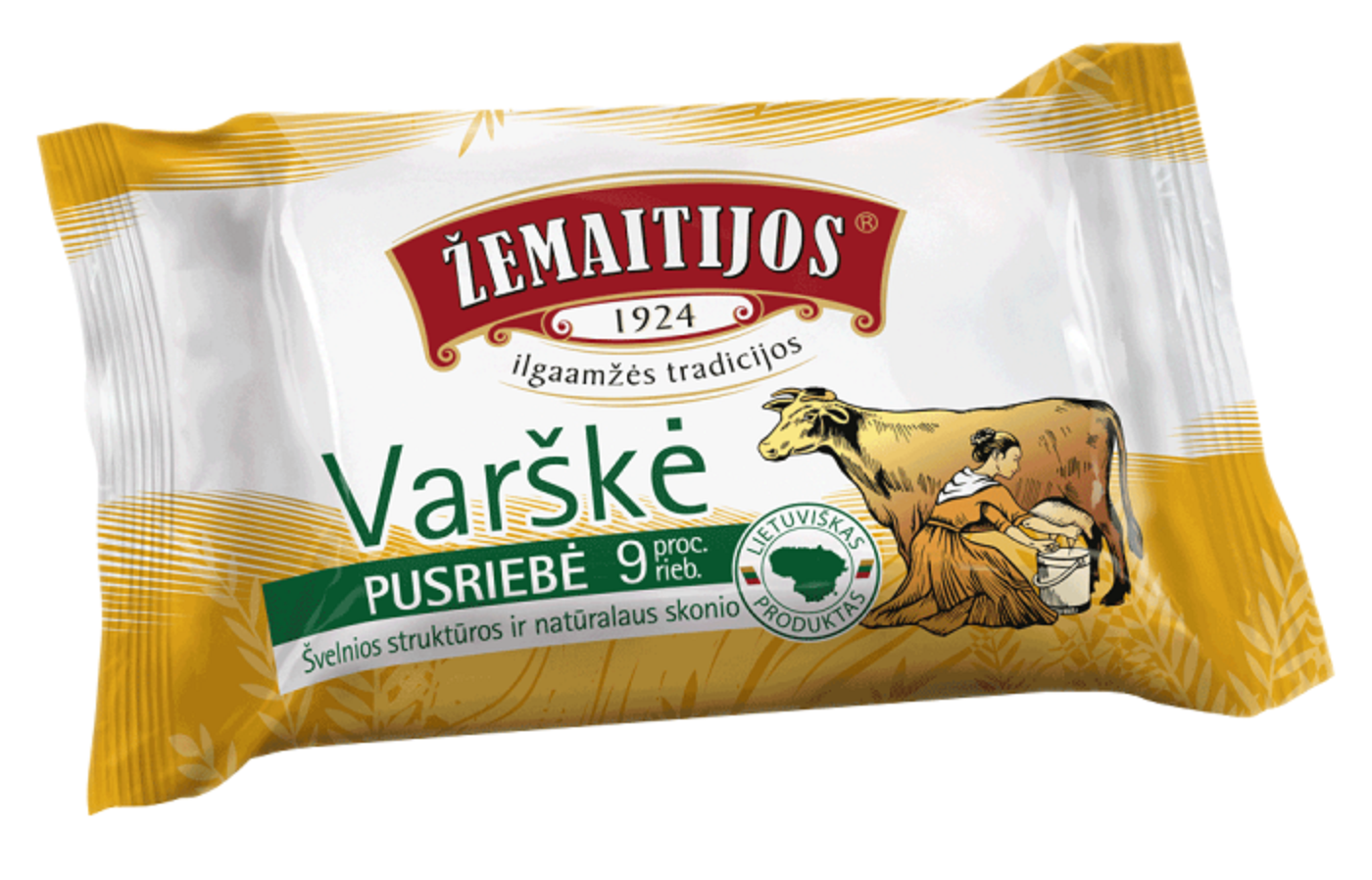 Curd ŽEMAITIJOS 9%, 180 g