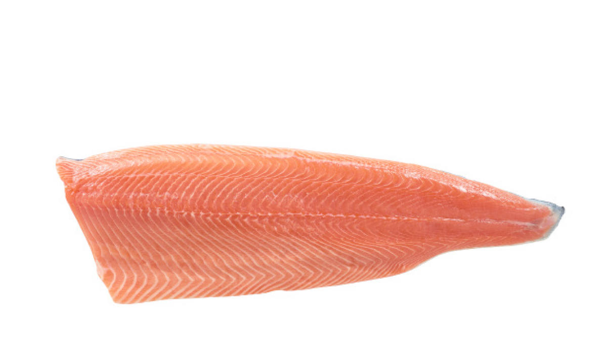 Frozen rainbow trout fillets, D-TRIM 160-230 g. 20% glaze, 5 kg
