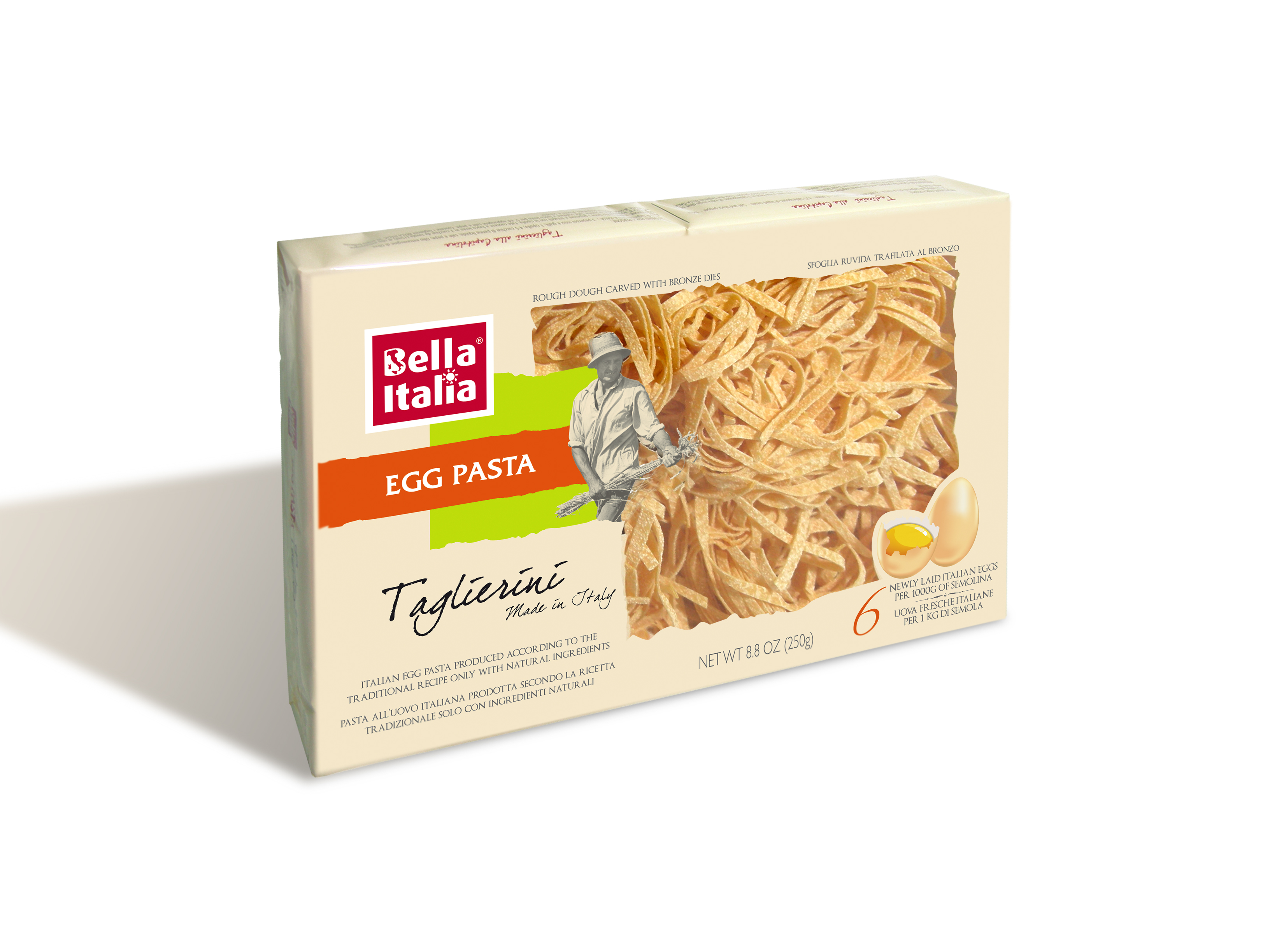 Egg Pasta BELLA ITALIA, Taglierini, 250 g
