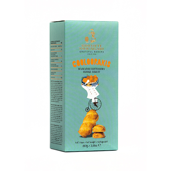 Biscuits BISCOTTI TSOUNGARI Cooloorakins orange flavor, 110 g