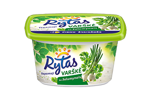 Tepamoji varškė su žalumynais RYTAS 15% 130g