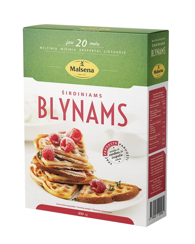 Flour mix MALSENA, for heart-shape pancakes, 400 g