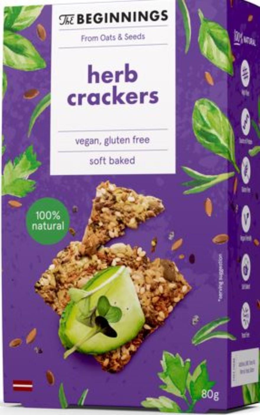 Herb seed crackers THE BEGINNINGS, 80g