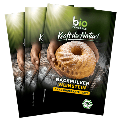 Baking powder with wine vinegar