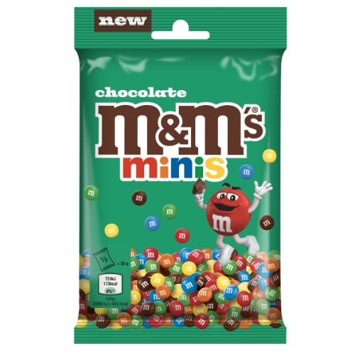  Dražė M&M's minis  traškiame spalvotame glajuje, 70 g