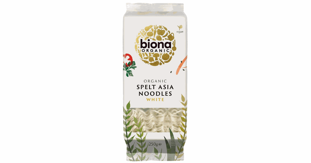 Speltų makaronai ASIA NOODLES, be kiaušinių, ekologiški