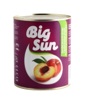 Canned peach halves TASTE LAND, 820 g / 480 g