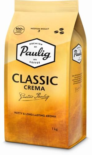 Roasted whole coffee beans PAULIG Classic Crema, 1 kg
