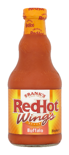 Souce FRANK'S Red Hot, buffalo wings, 354 ml