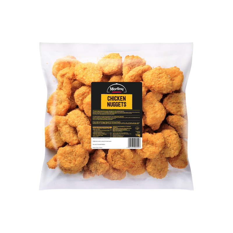 Breaded Chicken Nuggets,  frozen, 1 kg