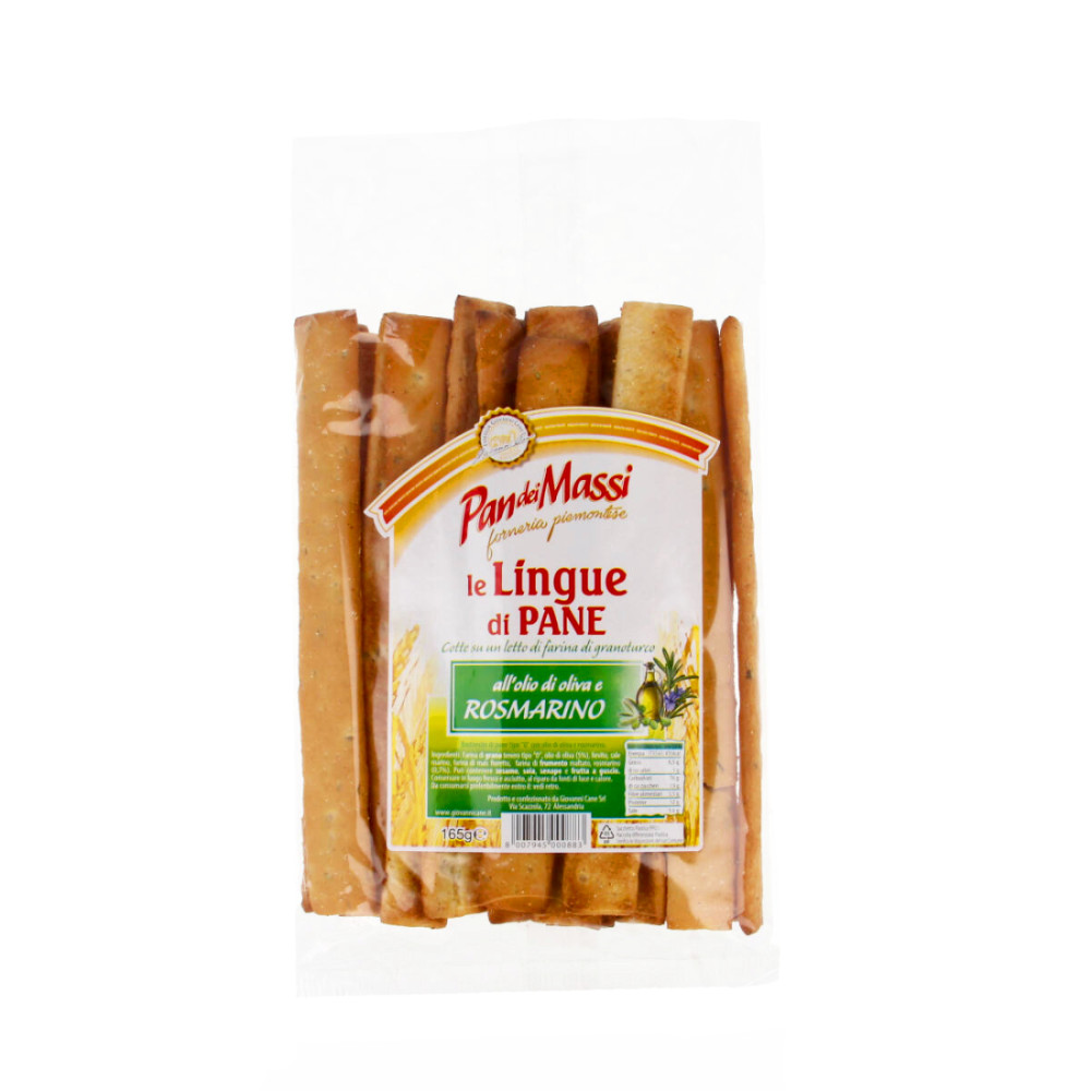 Bread sticks with rosemary and olive oil LE LINGUE DI PANE