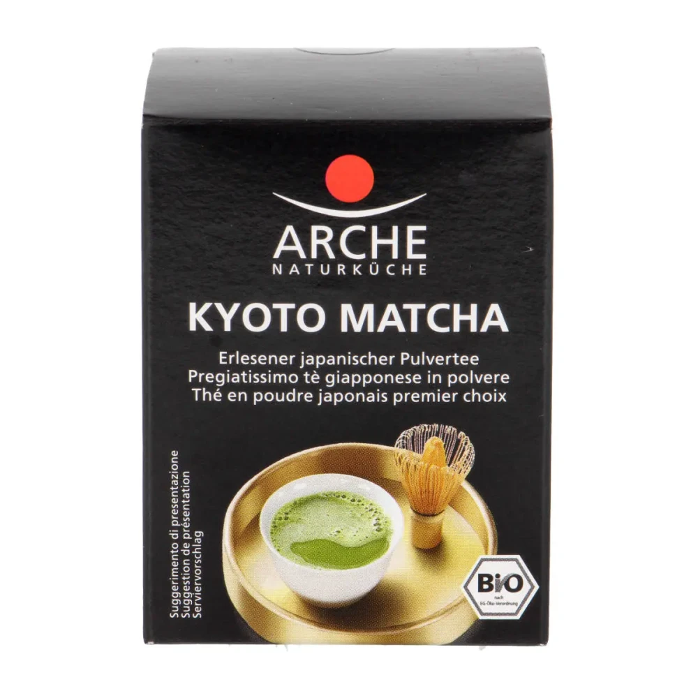 Japoniškos žaliosios arbatos milteliai KYOTO MATCHA, ekologiški
