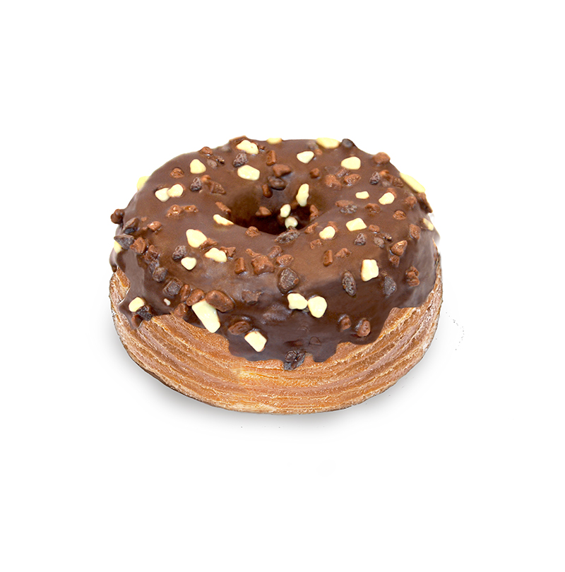 Donut CRODOTS, with chocolate glaze, sprinkles, american, frozen, 95 g