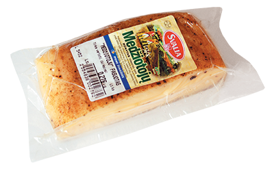 Rūkytas MEDŽIOTOJŲ fermentinis sūris, 42 % rieb. s. m., 1 kg