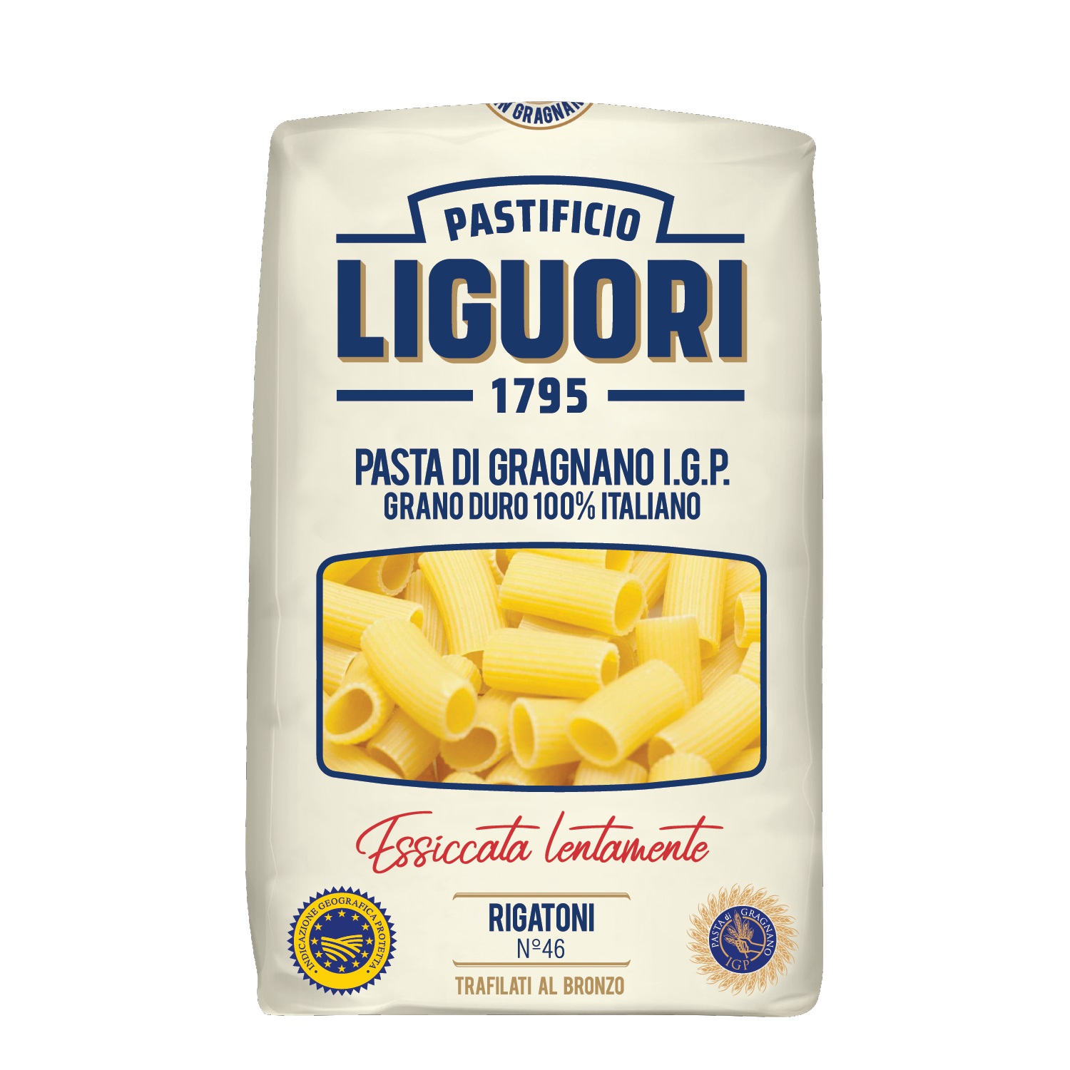 Pasta LIGUORI, Rigatoni, No. 46, 500 g