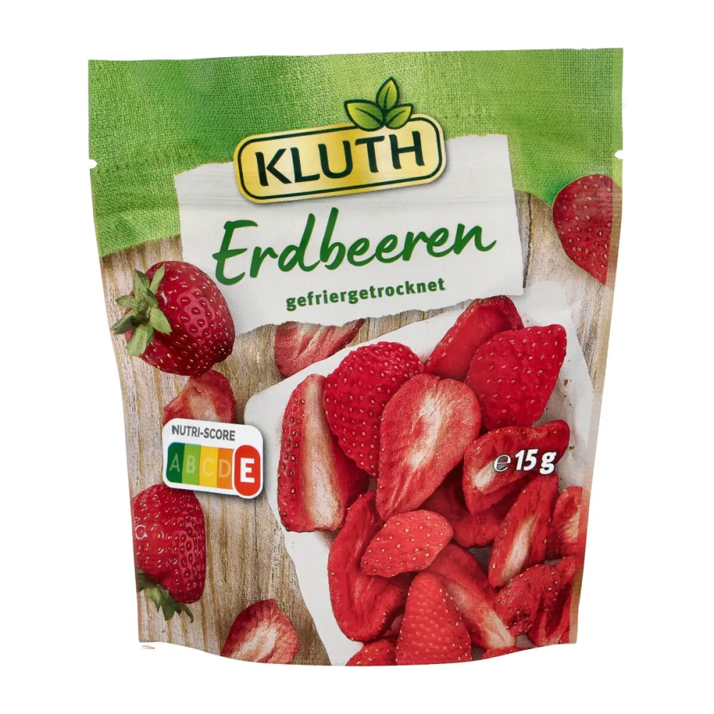 Liofilizuotos braškės KLUTH