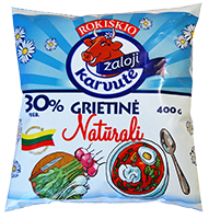 Grietinė ŽALOJI KARVUTĖ, 30 % rieb., 400 g