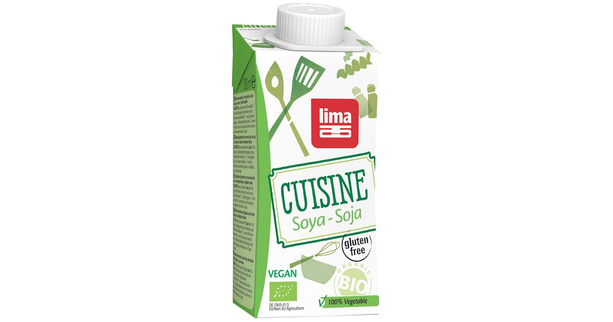 Sojų kremas kulinarijai, ekologiškas
