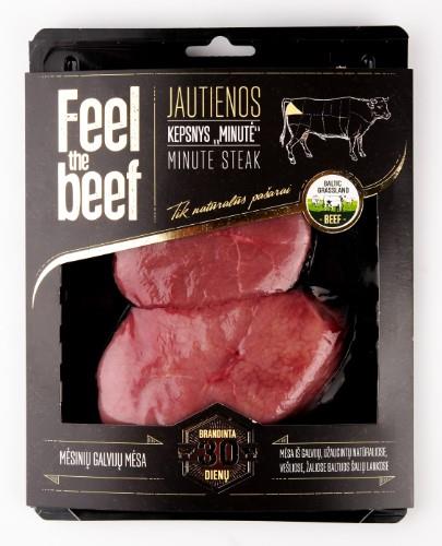 Dry aged beef  steak,  Minute, ~300 g