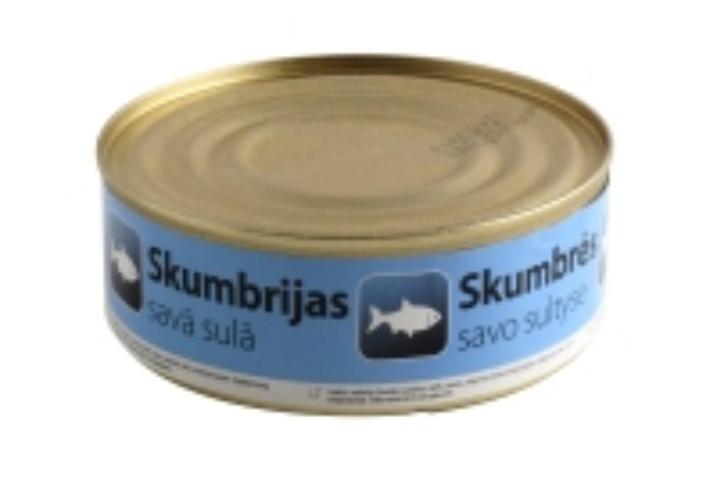 Mackerel in juice, 240 g