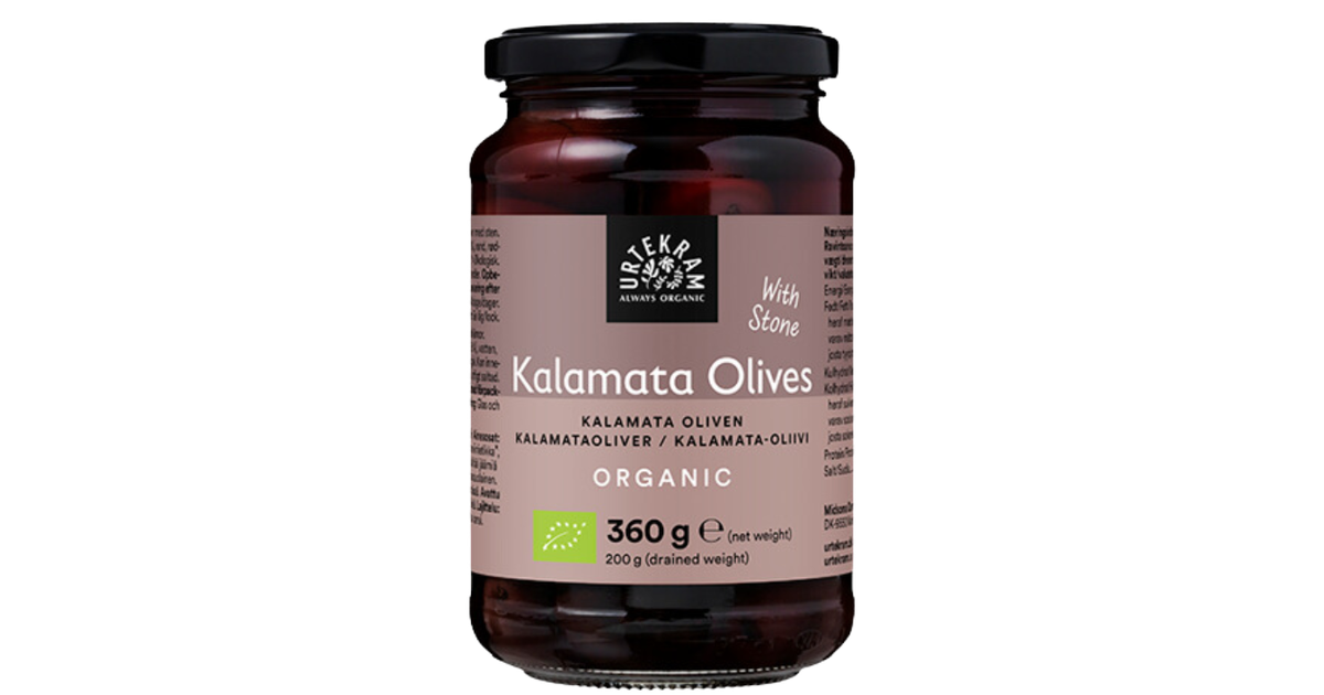 Kalamata olives with pits, organic