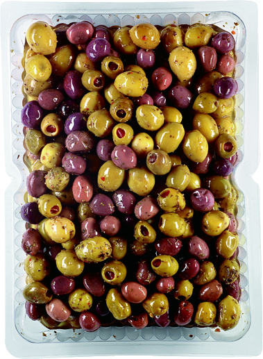 Alyvuogių mišinys aliejuje VIANDER, su prieskoniais, 1.5kg