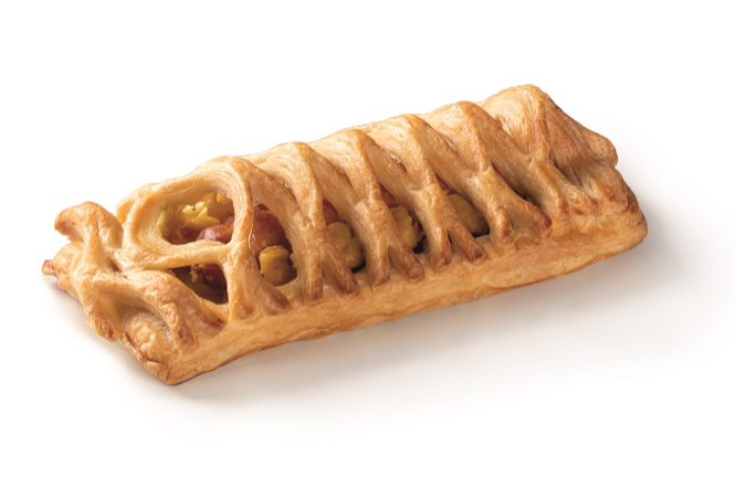 Snack with sausage and mustard, , 120g x 40 pcs, MKE343