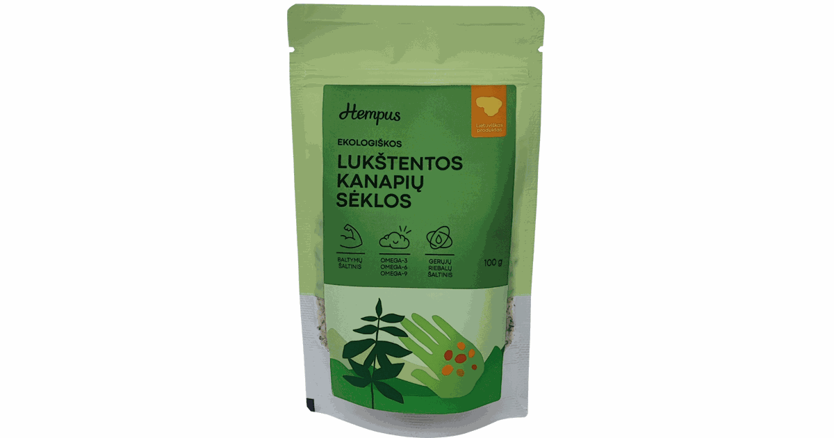 Shelled hemp seeds Hempus, organic