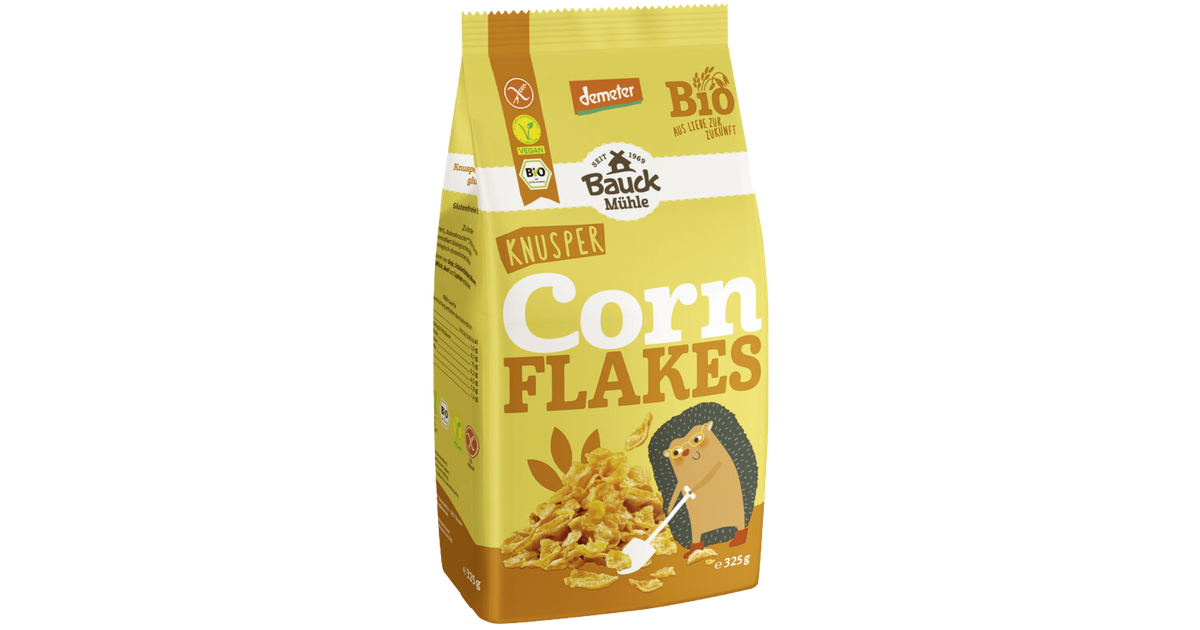 Traškūs kukurūzų dribsniai, biodinaminiai