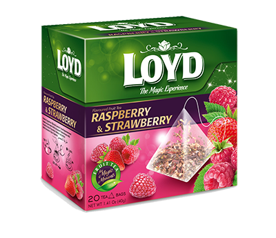 LOYD TEA Raspberry and Strawberry flavored tea, 40 g