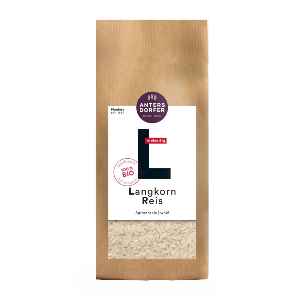 Long-grain white rice, organic